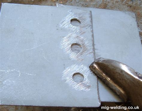 sheet metal plug weld hole size|plug weld not completely filled.